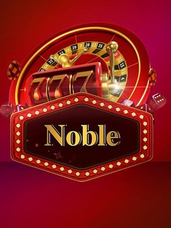 Noble casino logo with red slot machine and marquee lights