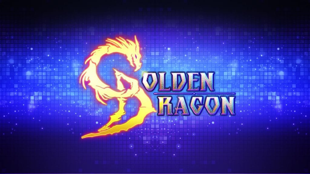 Golden Racon slot logo with golden dragon-shaped letter S